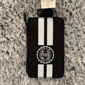 PINK wallet and wrist lanyard